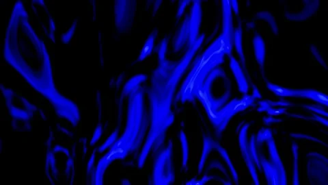 Deep blue liquid ripples against pitch black background Vidéo 340528865