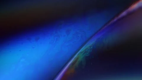 Deep blue liquid surface on black background Stock Footage 308864705