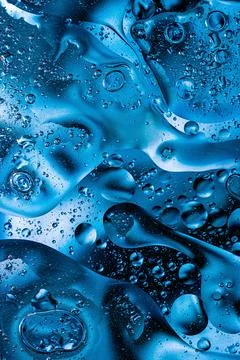 Deep blue liquid vortex abstract backdrop stock photo Stock Photos