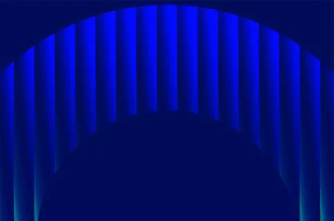 Deep Blue Neon Arc Background 스톡 일러스트