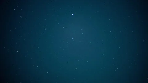 Deep blue night sky filled with countless stars, creating a vast and infinite Stock-Footage 343332788