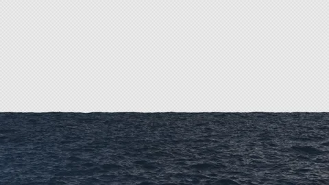 Deep Blue Ocean Looped  with Alpha Stock Footage 192226037