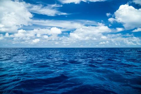 Deep blue ocean Stock Photos