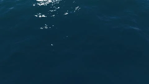 Deep blue ocean surface, sun reflection on water ripple, calm marine vast Stock Illustration