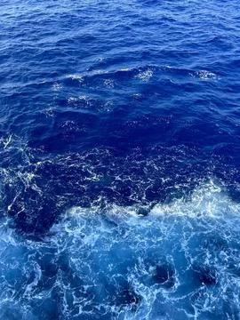 Deep Blue Ocean Water Stock Photos