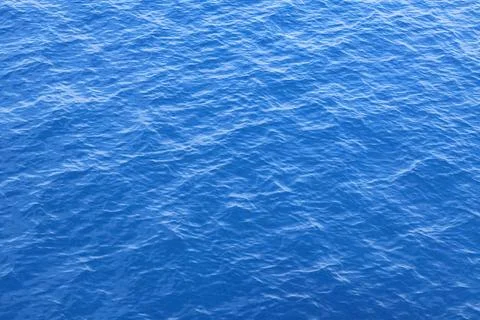 Deep Blue Ocean Water Surface Texture Background Stock Photos