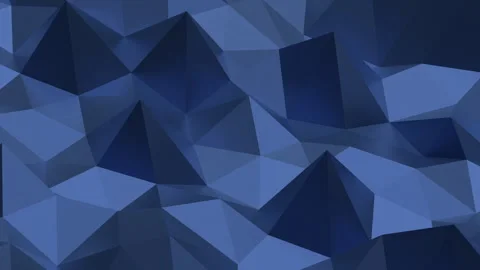 Deep blue polygonal digital background modern business presentation Vidéo 346918986