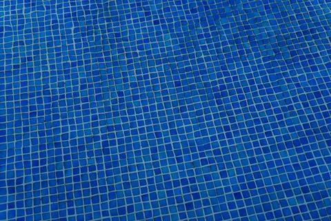 Deep blue pool water surface. Stock Photos