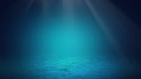 Deep blue sea background with sunlight shining Stock Footage 137691330