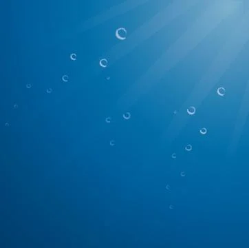 Deep blue sea background vector Stock Illustration