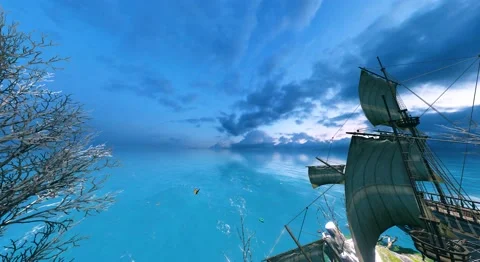 Deep blue sea Stockbeeldmateriaal 204015174