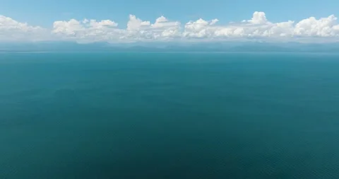 Deep blue sea in Mindanao. Philippines. Stock Footage 245690943