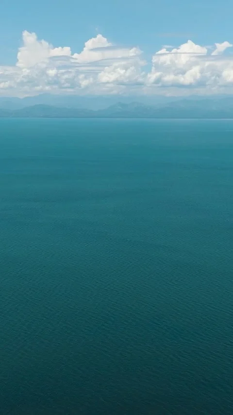 Deep blue sea in Mindanao. Philippines. Stock Footage 246166935