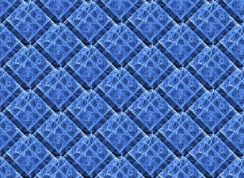 A deep blue seamless texture made from complex square fractal tiles 스톡 일러스트