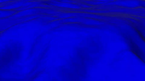 Deep Blue Silk Fabric Rippling in Elegant Abstract Waves Stock Footage 341875465