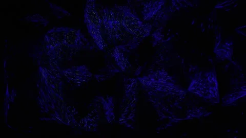 Deep Blue Simple Kaleidoscope Wave Abstract Loop Background - Mesmerizing G.. 库存影片 337601920