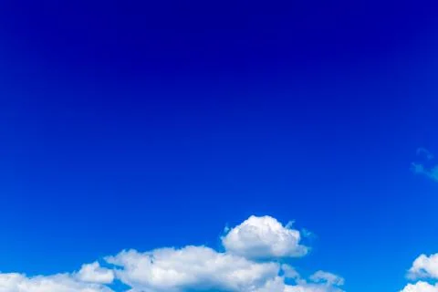 Deep blue sky and clouds Stock Photos