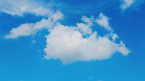 Deep blue sky background Stock Footage 86179408