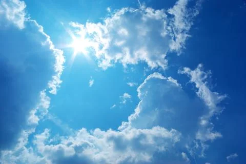 Deep blue sky Stock Photos