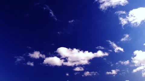 Deep blue sky time lapse t3227 Stock Footage 11115259