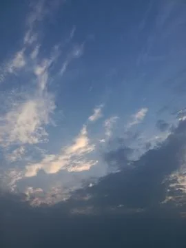 The deep blue sky view 스톡 사진