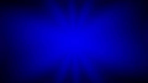 Deep blue soft radial glow with atmospheric light beams calm loop background Video stock 334256810