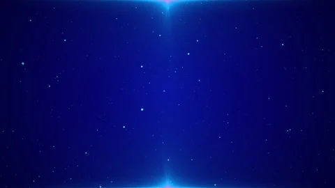 Deep Blue Space Background with Floating Particles and Edge Lighting Video stock 316181431