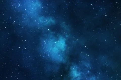 Deep blue space background Stock Illustration