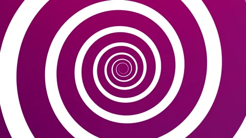 Deep blue spiral Optical illusion illustration, abstract background Stock Footage 218983281