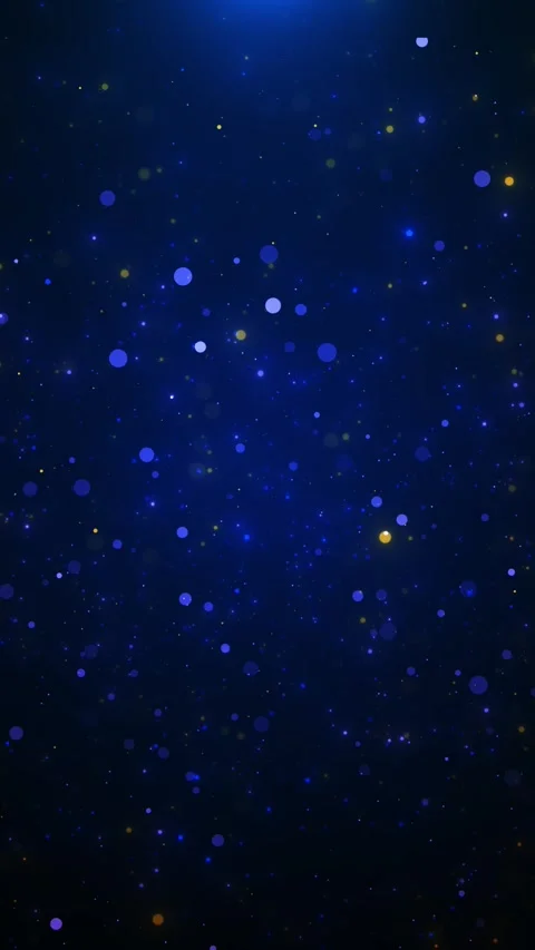 Deep blue star particle background scattered glowing dots, subtle gold accents, Stock-Footage 340452092