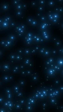 Deep blue starfield with glowing points of light in space on black background 스톡 일러스트
