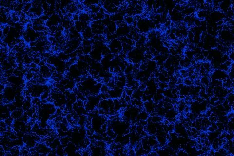 Deep blue storm rapid waves on black for decoration Illustrazione stock