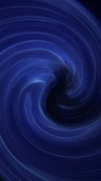 Deep blue swirling vortex with smooth motion lines and dark center, forming.. 库存插图