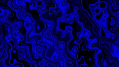 Deep blue swirls flow across a black canvas Stock Illustration