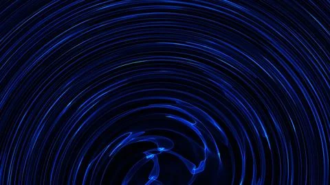 Deep blue swirls glow softly, spiraling inward Stock Illustration