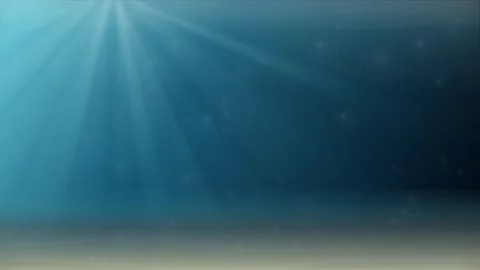 Deep Blue Underwater Background with Sunbeams and Floating Particles Stock Footage 333606727