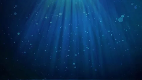 Deep Blue Underwater Light Rays 4K Ocean  Video stock 310202377