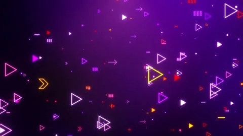 Deep blues and vibrant purples hologram 3D Big Data Digital loop abstract Stock Footage 180775890