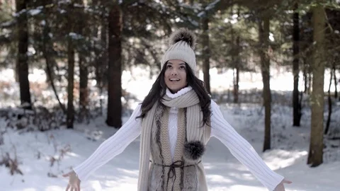 Deep breath at forest  Stock Footage 88804472