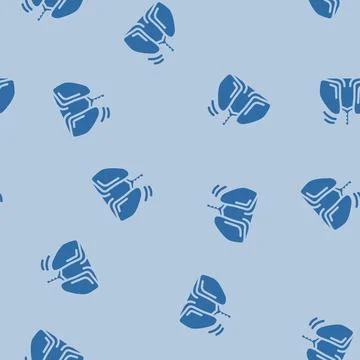 Deep breathing practice headache treatment glyph vector seamless pattern Stock Illustration
