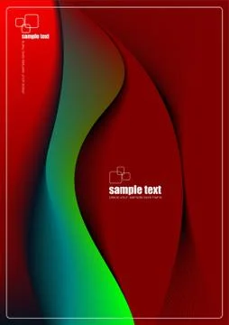 Deep brown abstract wave background. vector illustration Stock Illustration