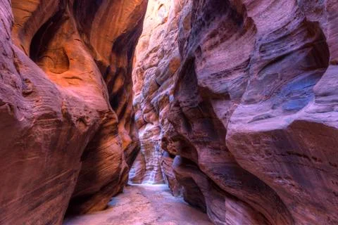 Deep in Buckskin Gulch Stock Photos