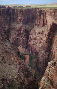 Deep Canyon with River Foto stock