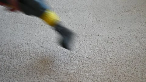 Deep carpet cleaning with vacuum extraction Stock Footage 331248233