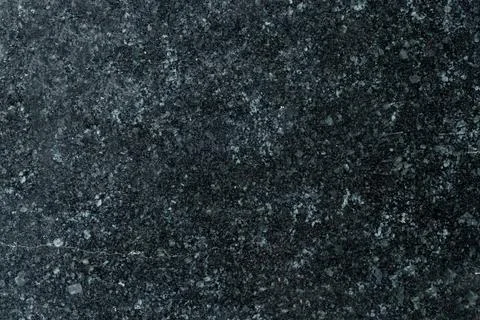 Deep Charcoal Granite Texture with Large Gray Mineral Crystals Stock Photos