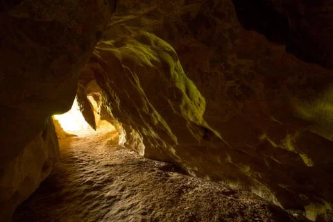 Deep colored cave Stock Photos