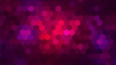 Deep Colored Pink and Red Mosaic Trendy Design Stock Illustration