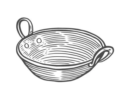 Deep copper plate Stock Illustration