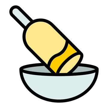 Deep corn dog icon vector flat イラスト素材