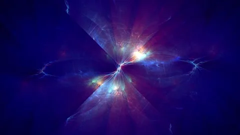 Deep Cosmic Plasma Core and Radiant Energy Burst Loop Stock Footage 346130687